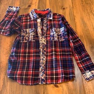 New without tags! Hurley button up flannel. Med